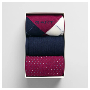 GANT 3-Pack Argyle Socks Gift Box